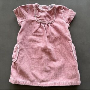 Petite Bateau Pink Corduroy Dress Sz 6M